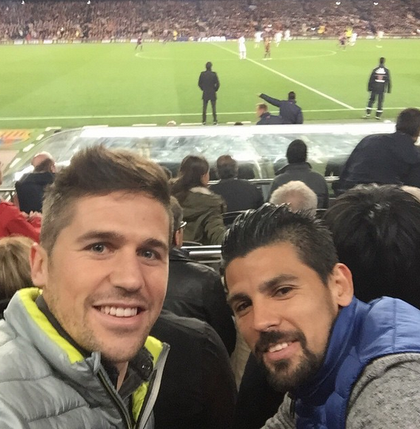 Nolito i Fontas obecni na Camp Nou