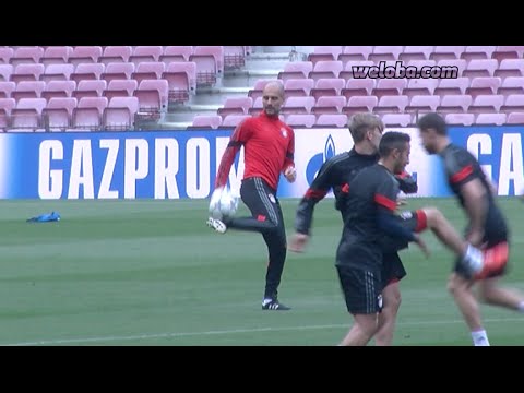 Trening Bayernu na Camp Nou