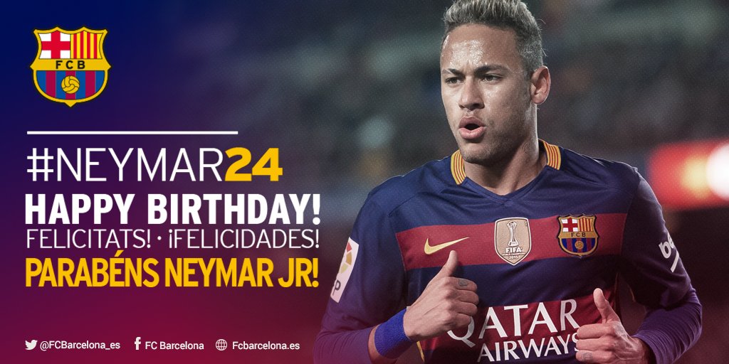 Feliz cumpleaños Neymar !