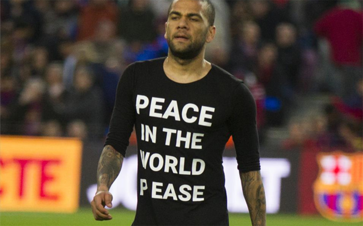 Alves prosi o pokój na świecie