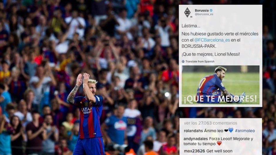 Messi przesyła wiadomość dla fanów