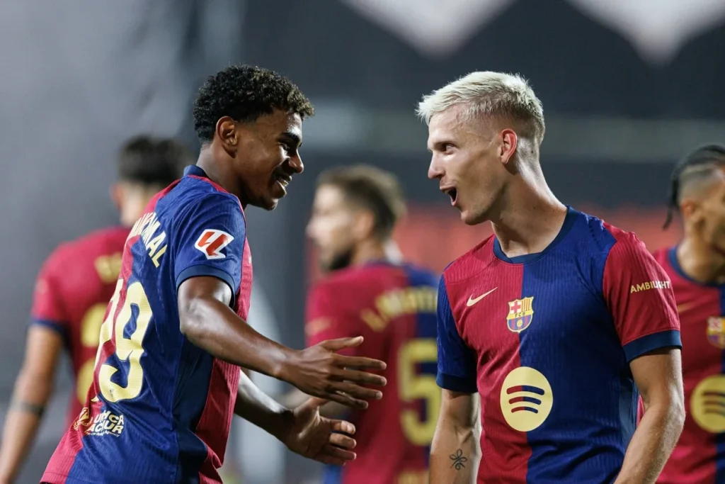 FC Barcelona Lamine Yamal i Dani Olmo 2